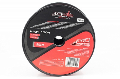 Кабель силовой "+" 2AWG ACV 1м (25)  (#)