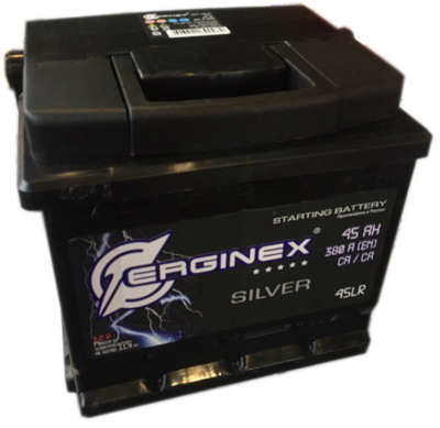 Аккумулятор ERGINEX 6CT-45.1 45Ач (прямая полярность) 12В 380А 207*175*190