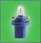 Лампа W1.2W 12V с патроном красный