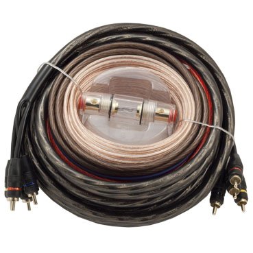 Комплект кабелей для 4-х канальный усилителя 8Ga INCAR