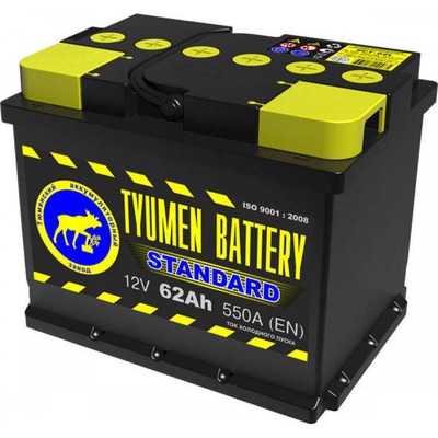 Аккумулятор ТЮМЕНЬ Standart 6CT-62  (прямая полярность)