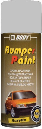 Краска-спрей для бампера BUMPER Paint Светло-серая быстросохнущая 400мл BODY (6)