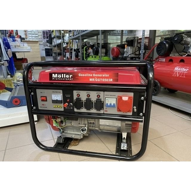 Бензогенератор Moller MR/GGT 6503Е (5,0кВт/5,5кВт, 4-х такт.,13л.с., электростартер,220/380В)
