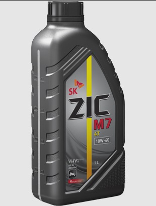 ZIC M7 4T 10W-40  1л (синт) SM/SL MA2  масло моторное для мототехники