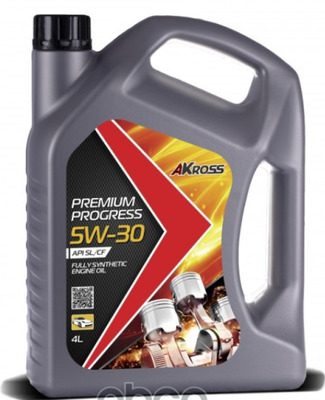 AKross PREMIUM PROGRESS 5W30 SL/CF (синт.)  4л масло моторное