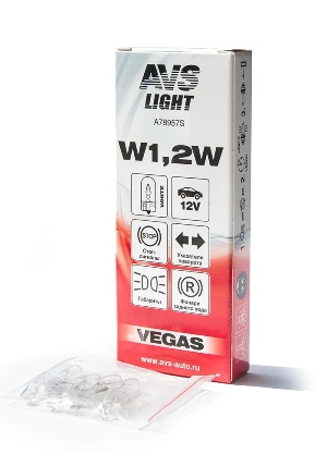 Лампа W1.2W 12V  AVS Vegas