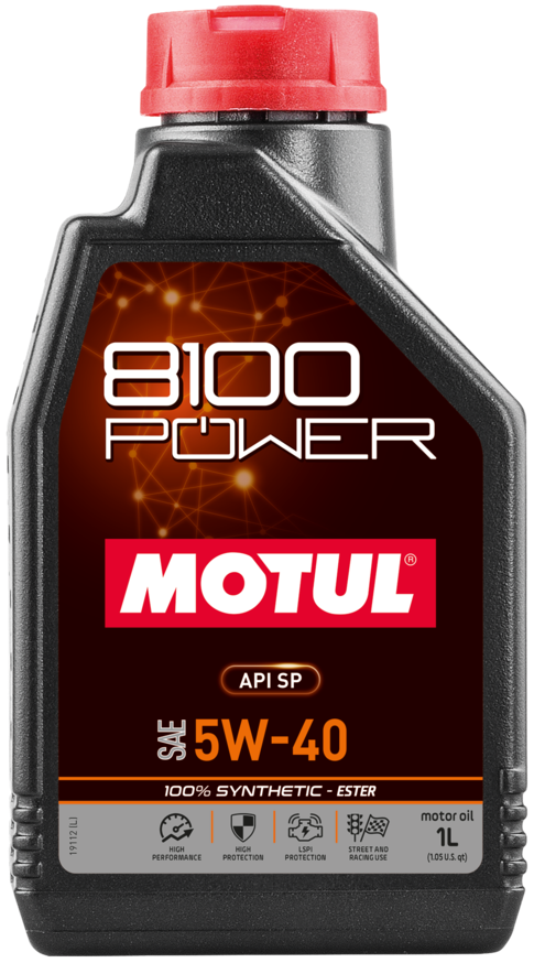 MOTUL 8100 POWER 5W-40 SP (100%синт) 1л  масло моторное
