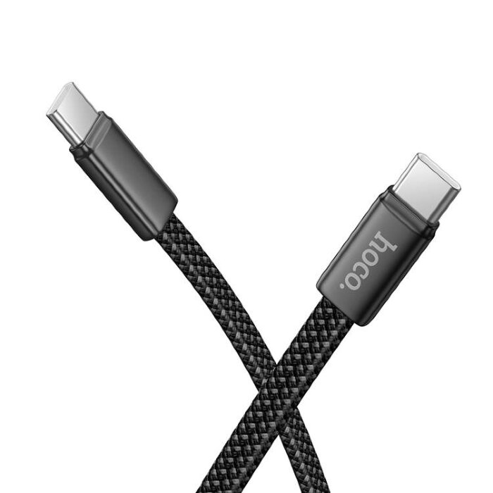Кабель HOCO X125 Exceso 60W charging data cable Type-c to Type-c Black