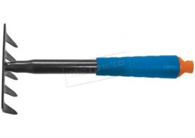 Грабли мини синяя пластиковая ручка 263 мм FIT