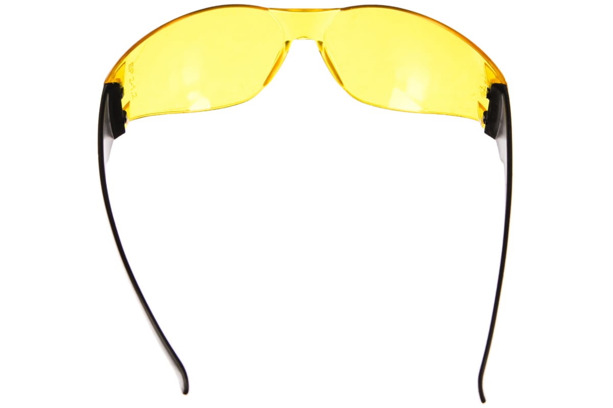 Очки защитные открытого типа, поликарбонат, желтые ОЧК202  СИБРТЕХ