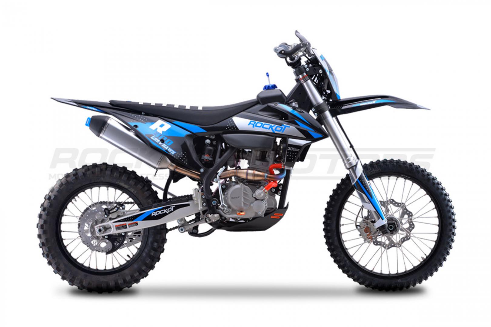 Мотоцикл кроссовый ROCKOT R300 Grey Hawk (300см3, 174MN-3, 21/18) Version 2022 122кг