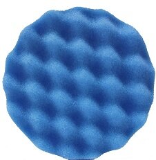 Диск полиров. 150*30мм голубой, жесткий, рифленый, липучка  PROSTO