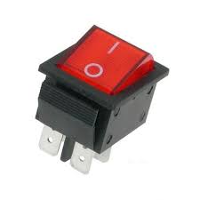Выключатель клавишный 12V 15A (3c) ON-OFF с подсветкой Mini (RWB-206-1, SC-768)