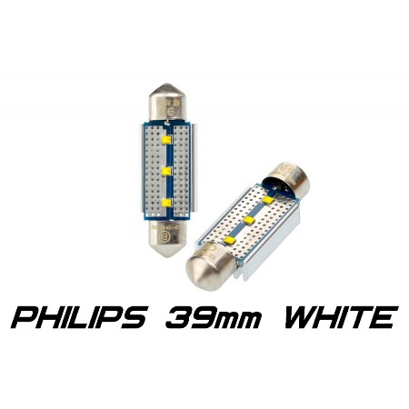 Лампа салона 39мм 12V white  OPTIMA (2шт) светодиод