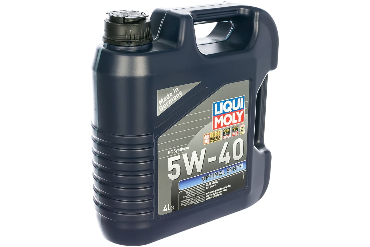 LIQUI MOLY Optimal Synth 5W-40  4л  (НС-синт.) SN/CF; A3/B4  масло моторное 