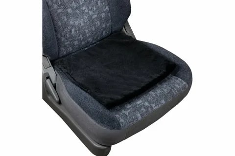 Накидка на сиденье искусственный мех 55*52см черный