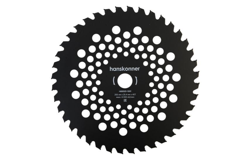 Нож для жесткой травы HANSKONNER Standard 255мм x 25,4x36, (с победит. напайками)