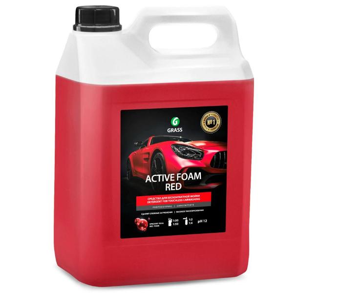 Автошампунь для бесконтактной мойки Activ Foam Red (розовая пена) 6кг  GRASS (12)