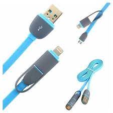 Кабель для iPhone 5/6 + microUSB (2 в1)
