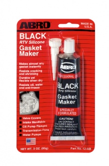 Герметик-прокладка черный до 260С  85гр  ABRO США (12)