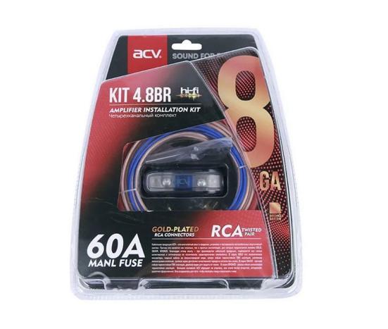 Комплект кабелей ACV 4-кан усилит. 8AWG BR