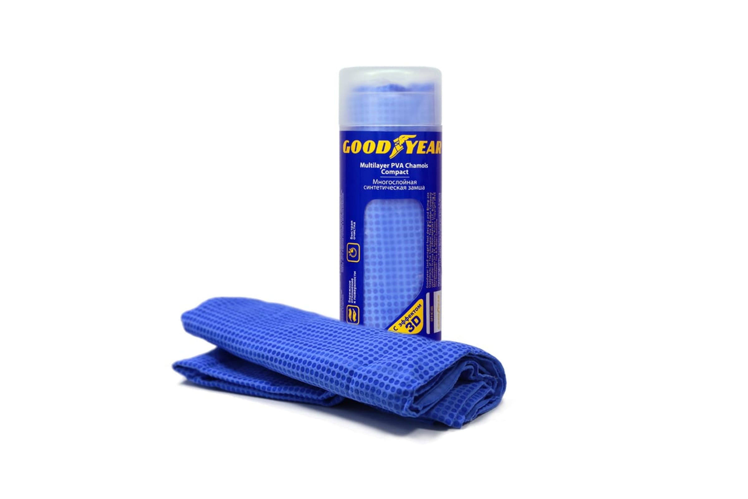Салфетка в тубе (синт. замша) 43*32см GOODYEAR