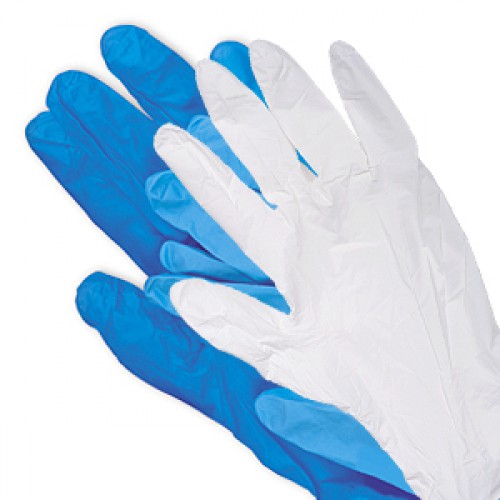 Перчатки нитриловые суперпрочные темно-синие XL  TOR