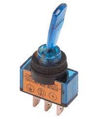 Тумблер 12V 20A (3c) ON-OFF однополюсной с подсветкой (ASW-13D)
