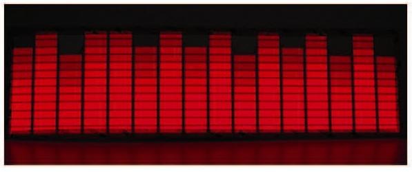 Эквалайзер AVS Light EQ-1 (45*11см) красный  (#)