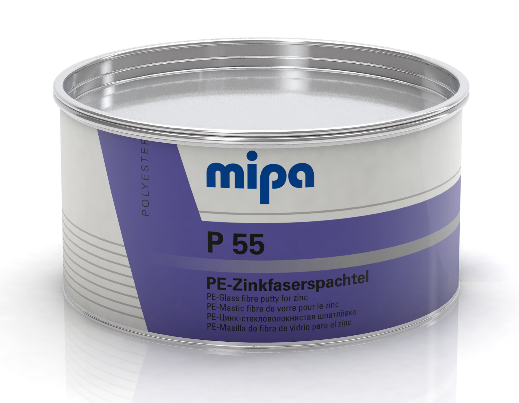 Шпатлевка цинк-стекловолокнистая легкая P55 PE-Zinkfaserspachtel MIPA 875г (12)