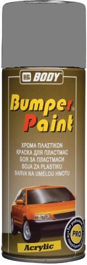 Краска-спрей для бампера BUMPER Paint Серая быстросохнущая 400мл BODY (6)