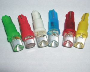 Лампа W1.2W (светодиод без цокольный) GREEN MEGAP (панель приборов)