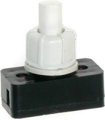 Выключатель-кнопка 250V 2A (2c) ON-OFF белый (PBS-17A)