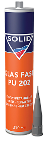 Клей для вклейки стекол полиуретановый (2ч) 310мл SOLID GLAS FAST PU 202