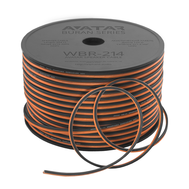 Кабель силовой AVATAR WBR-214  1м  (40м)