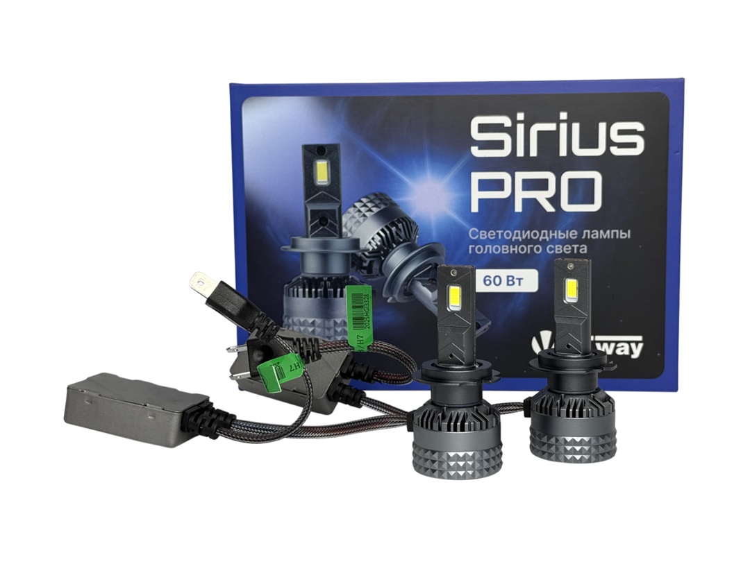 Лампа светодиодная H7/H18 60W LIGHTWAY Sirius Pro 2шт