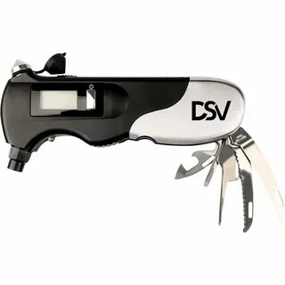 Манометр электронный (мультитул) с фонарем DSV