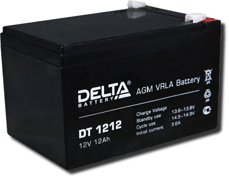 Аккумулятор DELTA DT 1212 12V, 12A/ч 151х88х101мм (электроквадроциклы)
