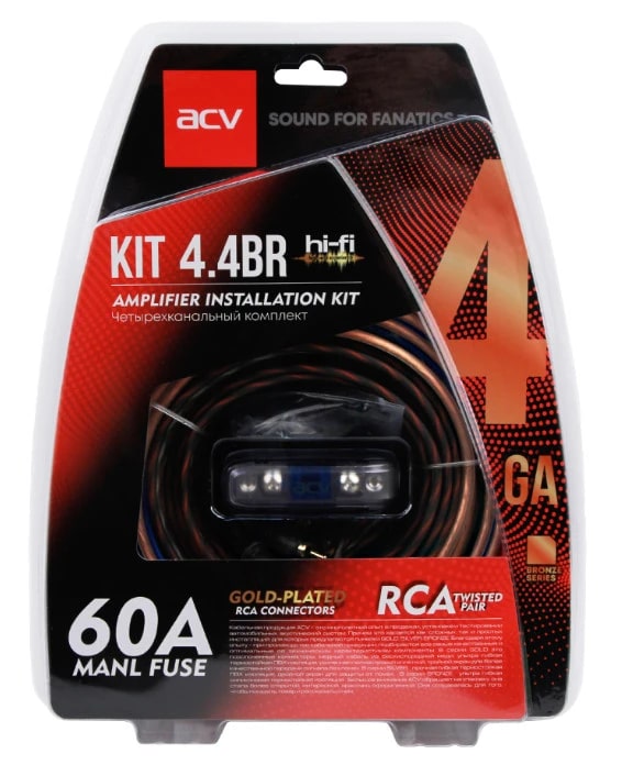 Комплект кабелей ACV KIT 4.4BR 4AWG