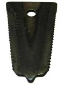 Нож косилки сегментной КС 2.1 неподвижный (зубчатый, заточен прямо)