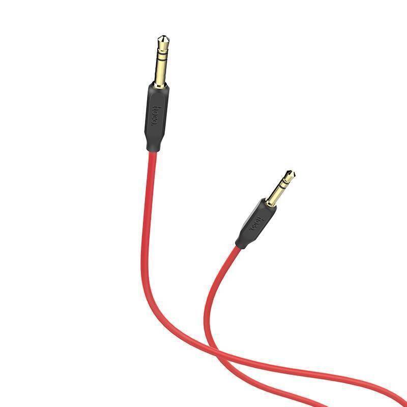 Кабель AUX HOCO UPA11, Jack 3,5 - Jack 3,5, 1 м, черный