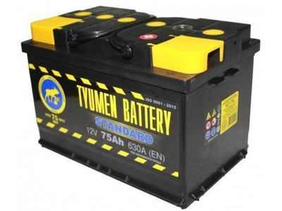 Аккумулятор ТЮМЕНЬ Standart 6CT-75.1 75Ач (прямая полярность) 12В  278*175*190