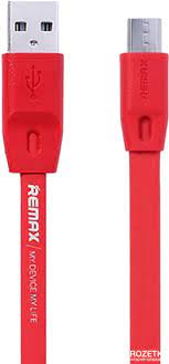 Дата кабель REMAX Full Speed Micro USB (черный,красный)