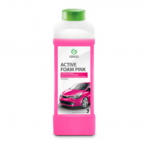 Автошампунь для бесконтактной мойки Activ Foam Pink (эффект снежн.хлопьев+роз..пена  1кг  GRASS (12)
