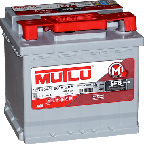 Аккумулятор MUTLU 6CT-55.0 SFB 3 55Ач (обратная полярность) 12В 540А 207*175*190