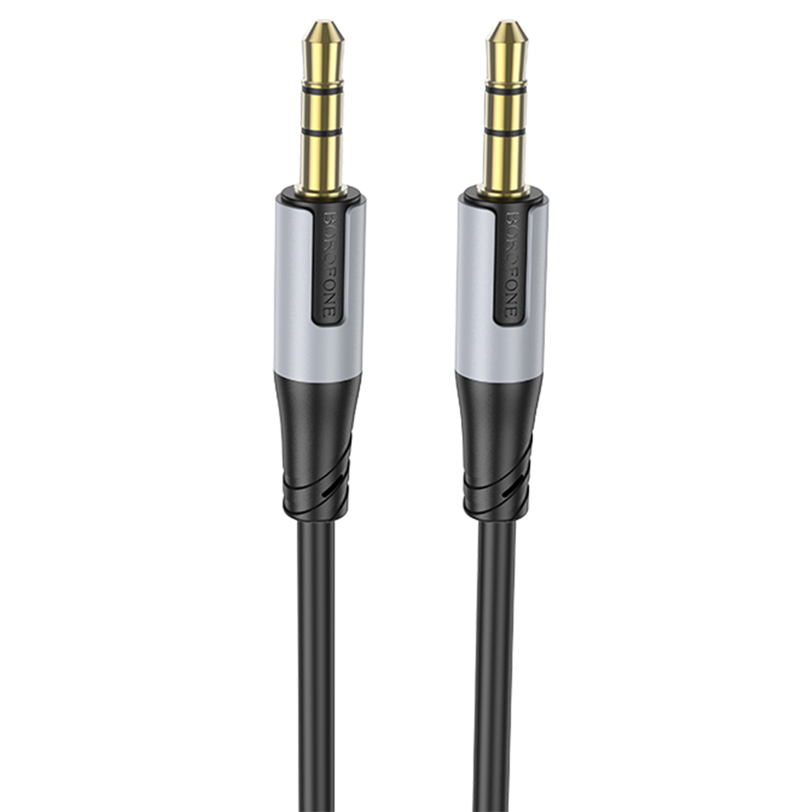 Кабель AUX BOROFONE BL19 Creator AUX Jack 3,5 - Jack 3,5, 1 м, черный