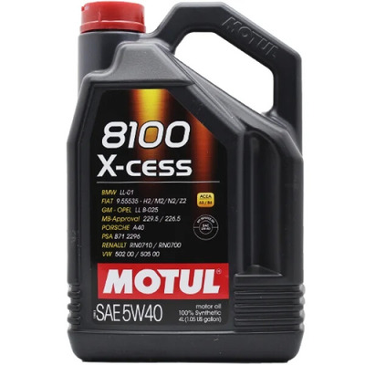 MOTUL 8100 X-Cess 5W-40 SN/CF A3/B4 (100%синт) 4л  масло моторное