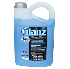Жидкость в бачок омывателя зимняя GLANZ (-15)  3,85л 