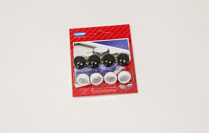 Болт/саморез для крепления номера металл, черный ЛАДЬЯ РВБ