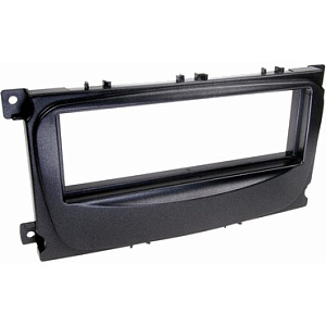 Рамка на магнитолу FORD Focus 2/Mondeo/C-Max/S-Max/Galaxy new 07+  1DIN BLack